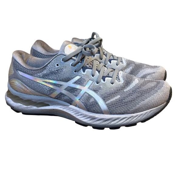 ASICS Gel-Nimbus 23 Platinum Running Walking Shoe Piedmont Gray Men US 10 EU 44 - Picture 1 of 11